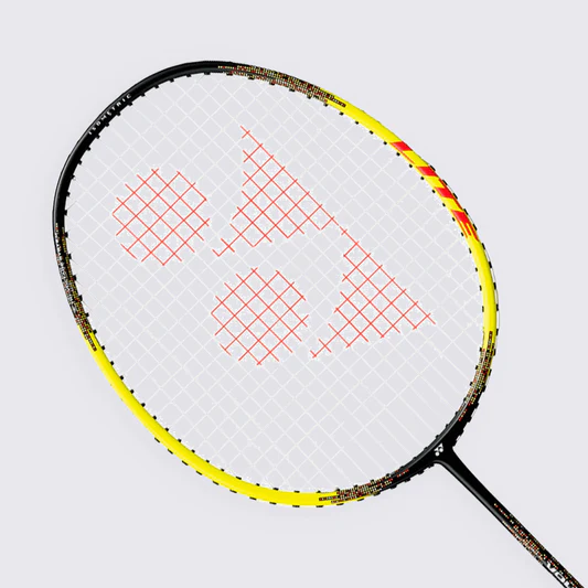 Foto van een badminton racket